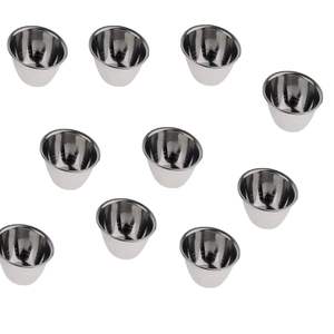 Paquete de 10 Tazones Quirúrgicos Ortopédicos Veterinarios de Acero Inoxidable, Instrumento Manual, Tamaños Personalizados - Product Image 1