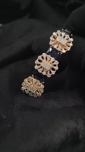 Pulsera de diamantes de oro fino de 14K para mujer Diamante azul CVD con joyería de boda certificada IGI Brazalete de diamantes elegante - Product Image 5