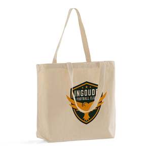 Customized Med/Large Canvas Tote <b>Bag</b> with <b>Long</b> Handles Solid Color and Durable Feature-TG250 - Product Image 2