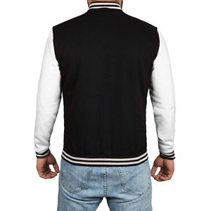 Chaqueta de Collage de alta calidad LOGOTIPO personalizado Manga de impresión Chenille Bordado Béisbol Vintage CollegeBaseballjacket para hombres - Product Image 6