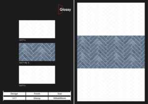 Carreaux muraux en céramique 300x600mm les plus vendus, finition brillante mate effet sucre, pour la décoration murale intérieure de salle de bain et de cuisine, luxe. - Product Image 3