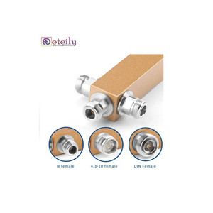 Eteily 698-2700MHz RF ช่องสี่เหลี่ยม4ช่องใหม่ตัวแยกพลังงานแบบช่องสี่เหลี่ยมสีทองพร้อมขั้วต่อตัวเมีย N ตัวเมีย - Product Image 2