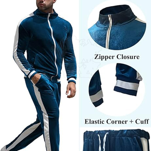 Wears World OEM Wholesale <b>Men's</b> High Quality Training <b>Velvet</b> Tracksuit 100% Cotton Winter Breathable & Waterproof Long Sleeves - Product Image 6
