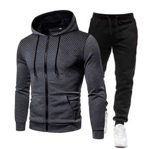 Conjunto deportivo con estampado de moda para hombre, ropa deportiva para gimnasio, correr, invierno, con Sudadera con capucha, chándal para deportes y entrenamientos de gimnasio - Product Image 1