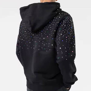 Sudadera con Capucha Personalizada de Alta Calidad para Hombre, Lavada al Ácido y con Pedrería, Fabricante de Ropa, Sudadera con Capucha para Hombre, Colores Personalizados - Product Image 1