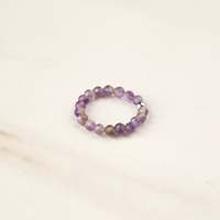 Bague empilable artisanale personnalisée en pierres précieuses colorées, facettes, pierres naturelles, tourmaline, bijoux pour femmes, pour marques de mode