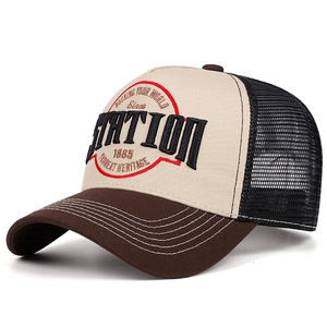 Classique maille camionneur casquette réglable extérieur chapeau de soleil mode rétro Snapback Baseball Style respirant léger décontracté - Product Image 3
