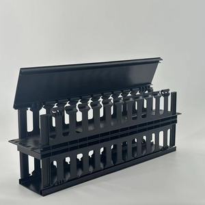 2U hai mặt ngang cáp nhựa quản lý cáp quản lý nhựa 19 "quản lý cáp hai mặt - Product Image 1