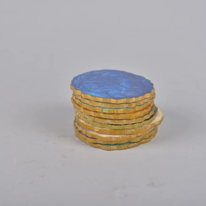 Sous-verres en pierre Vintage Button Shape Luxury Round Wooden Coaster à prix raisonnable utilisé dans la cuisine meilleure qualité - Product Image 1