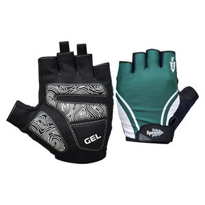Gants de cyclisme professionnels personnalisés 2025 – Demi-doigts en cuir antidérapants avec fermeture auto-agrippante, protection de la paume, équipement de sport pour le cyclisme, rembourrage en gel - Product Image 1