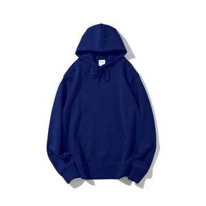 Sudadera con capucha y cremallera de lana de Color sólido a la moda de talla grande 5XL para hombre, sudadera holgada de algodón 100% para invierno con bolsillos - Product Image 3