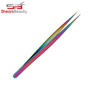 Pinzas para pestañas con logotipo personalizado de acero inoxidable de alta calidad, volumen dorado, SBI-BI-ET-H99-002 de belleza privada para pestañas de cejas - Product Image 3