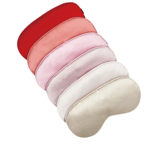 Masque pour les yeux de voyage en polyester 100% à prix d'usine Masques pour les yeux bandés de sommeil réglables élastiques bloque parfaitement la lumière personnalisable - Product Image 1