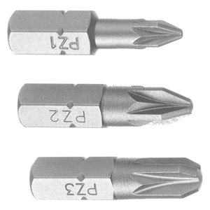 Inserti per Cacciaviti Pz (3 Pezzi) Pz1-2-3 Mm 25 - Product Image 1