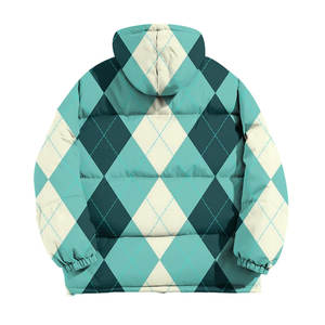 Veste matelassée coupe-vent en gros, personnalisée, légère, matelassée, ample, à capuche, pour homme et femme - Product Image 4