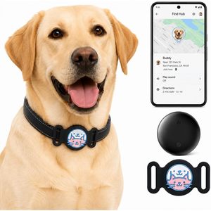 ปลอกคอ GPS ขั้นสูงสำหรับสุนัข กันน้ำ แท็กอัจฉริยะติดตามสัตว์เลี้ยง (เฉพาะ Android) ใช้แม่เหล็กได้ รองรับ Google Find My ไม่มีค่าบริการรายเดือน - Product Image 1