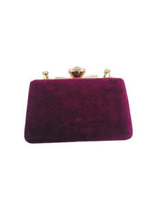 Monederos nupciales granate con cuentas pesadas de lujo personalizados, accesorios especiales de boda para niñas, señora de moda disponible al por mayor - Product Image 3