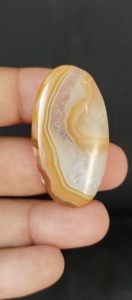 High Quality Botswana Natural Yellow Gemstone Cabochon <b>Amber</b> Jewelry White Botswana Agate 5-8mm <b>Pendant</b> Ring Necklace Handmade - Product Image 3