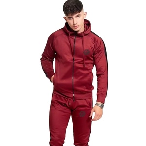 Sports Wears Jogging Tracksuits Custom Made 100% <b>Polyester</b> New Designs Zipper Hoodies And <b>Joggers</b> 2 Pieces Gym Tracksuits - Product Image 1