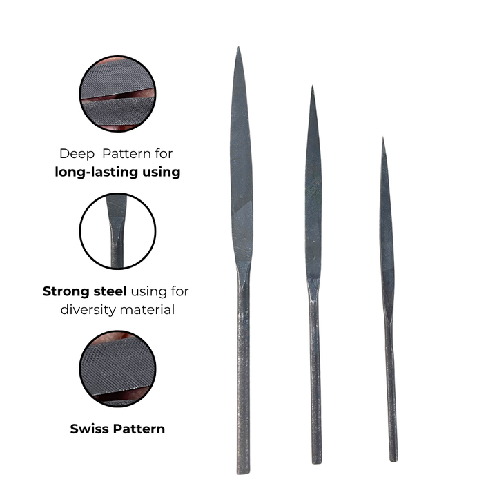 180mm DT Medium Flat File DIY Industrial Steel Hand File Set Flat ...