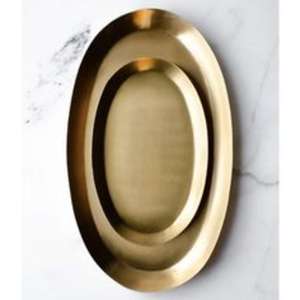 Plateau de service en acier inoxydable conçu avec une finition élégante parfaite pour les fêtes de luxe, les mariages et les rassemblements formels - Product Image 4