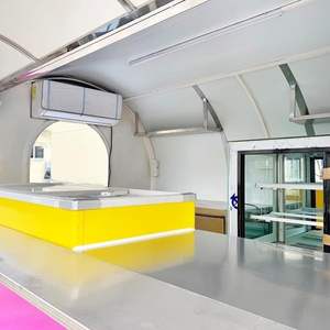 Concession Food Truck Mobile Fast Hot Dog Hamburger Remorque de nourriture pour les ventes Remorque de nourriture ronde pour usage commercial - Product Image 6