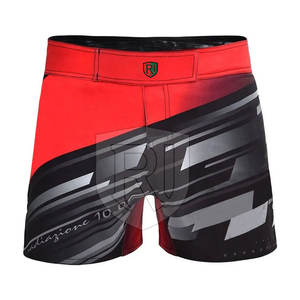 Pantalones cortos MMA de poliéster 100% de alta calidad para hombre, Top de secado rápido, último estilo, patrón sólido - Product Image 2