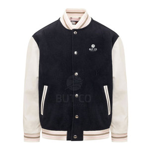 Chaqueta con letras transpirable hecha a medida de la mejor calidad para hombre, Material de algodón/lana duradero, lista para el invierno, más vendida en línea - Product Image 1