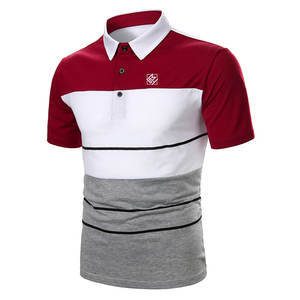 Por encargo ligero Color sólido llano Golf para Polo camiseta para hombres 100% tela de punto de algodón diseño personalizado - Product Image 3