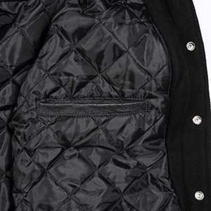 Chaquetas Varsity Personalizadas con Logotipo para Hombre, Estilo Urbano, 100% Algodón, Cálidas, Resistentes al Viento, Transpirables, Cuello en V, Invierno, Grosor Fino, 2024 - Product Image 4
