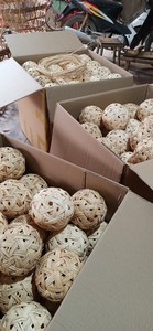 Bolas de ratán, Bola de mimbre, juguete para pájaros, loro, periquito, juguetes para masticar para periquitos, conures, hámsteres, bolas, orbes, manualidades, accesorios DIY - Product Image 5