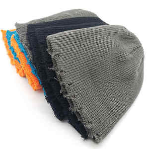 Vente en gros de bonnets en tricot personnalisés avec logo, bonnets délavés, bonnets de ski chauds, bonnets de style skull - Product Image 1