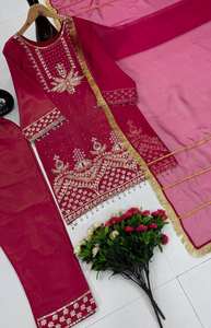 คอลเล็คชั่นถ่ายภาพสำหรับนักออกแบบงานปาร์ตี้ด้วยการปักลำดับบนผ้าไหมโรมันเคี่ยว - Product Image 4