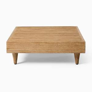 Table basse de qualité supérieure en teck massif de couleur naturelle pour usage intérieur - Product Image 2