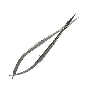 Tijera de resorte de acero inoxidable de gran venta con hoja curva afilada Mejor agarre Nuevo logotipo Imprimir Tijera de recorte de pestañas frescas - Product Image 4