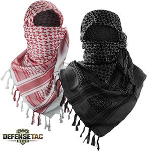 Shemagh Desert Bufanda, 100% Algodón Keffiyeh Cuello Cabeza Bufanda Wrap para Hombres Mujeres - Product Image 1