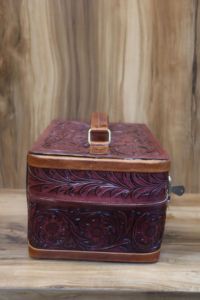 Nuevo joyero de cuero mecanizado hecho a mano de estilo occidental lindo esencial de joyería de viaje de moda almacenamiento mínimo - Product Image 2