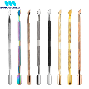 Stakles en acier inoxydable Poussoirs à cuticules Dissolvant de vernis à ongles Grattoir Ongles Manucure Outil PAR INNOVAMED - Product Image 5