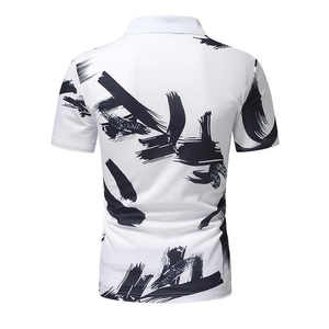 Impreso al por mayor Hombres Nueva tendencia de moda Impreso Pullover Polo Knit Polo Shirt para hombres - Product Image 4
