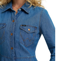 Robe chemise en jean délavé coupe évasée mini pour femme, style vintage décontracté, avec boutons décoratifs, sexy et mignonne, streetwear printemps été automne