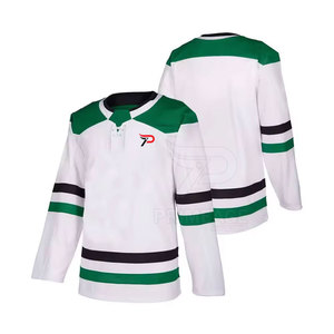 Maillot de hockey sur glace confortable, respirant, écologique, à séchage rapide, taille personnalisée, en stock, 100% polyester - Product Image 1