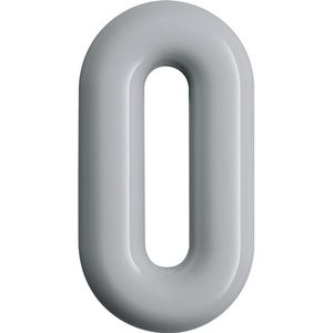 HEWI Pure White Polyamide 99 0 <b>House</b> <b>Number</b> Digit 165 mm Diameter 33 mm Special Yard Sign - Product Image 1