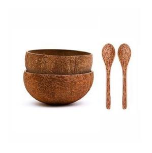 Bol en coquille de noix de coco naturelle pour ustensiles de cuisine faits à la main, spécialement conçu pour les événements festifs - Product Image 1