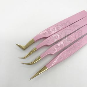Pinzas de punto dorado con recubrimiento de polvo Rosa Lite, estilo de mango de corazón sostenible, corazón de acero inoxidable de primera calidad - Product Image 6
