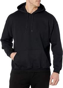 Sweat à capuche en coton de haute qualité pour hommes avec épaules tombantes Logo personnalisé Vêtements à capuche en molleton - Product Image 6