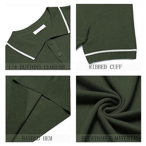 Camiseta Polo de manga corta para hombre, estilo de moda, ropa de calle, patrón de moda, cuello Polo, camiseta Polo informal de negocios para hombre - Product Image 3