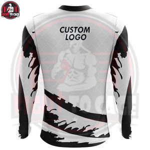 Rashguard MMA pour homme, confortable, respirant, haute qualité, polyester/spandex/nylon, séchage rapide, manches longues, tissu 220g - Product Image 2