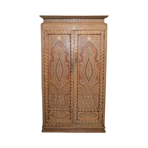 Armoire en bois de teck durable, style porte shaker, design minimaliste, meubles en bois massif, grande capacité, salon, hôpital - Product Image 1