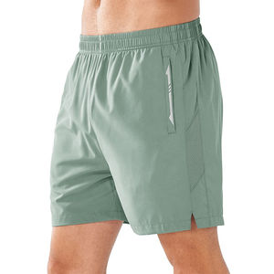 Top qualité été en plein air couleur unie Shorts de course séchage rapide GYM Fitness court hommes Shorts de sport pour hommes - Product Image 5