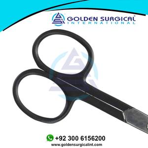 Trimming Black <b>Scissors</b> <b>for</b> Guys Beard Grooming Mustache Cuticles <b>Nail</b> Hair Cutting Sideburns <b>for</b> Men Sharp Bang Manicure - Product Image 3